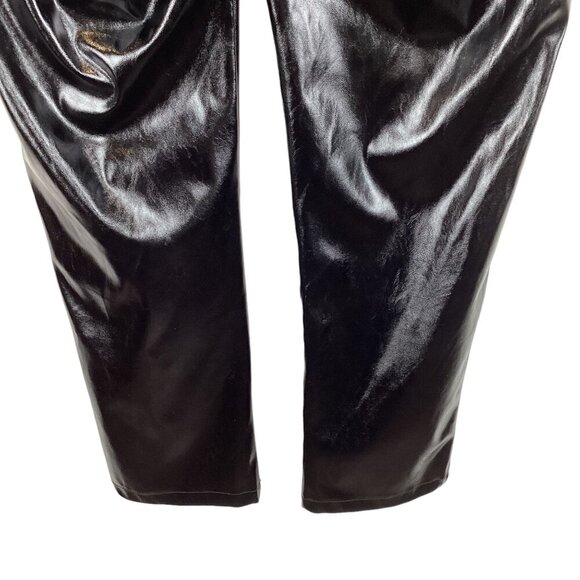 I.AM.GIA Black Faux‎ Leather Pants Size Medium Statement Party Cocktail Dress - Picture 10 of 10